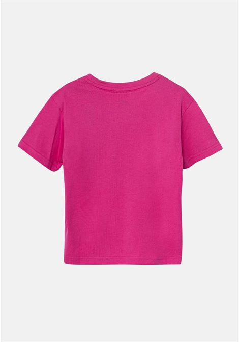 T-shirt a manica corta Adicolor Trefoil Tee fucsia da bambina ADIDAS ORIGINALS | IY2384.